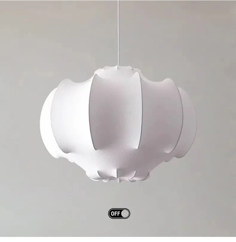 Modern Japanese Wabi Sabi Silk Chandeliers Living Dining Room Bedroom Nordic Home Decor Pendant Lights Indoor Lighting Fixtures.