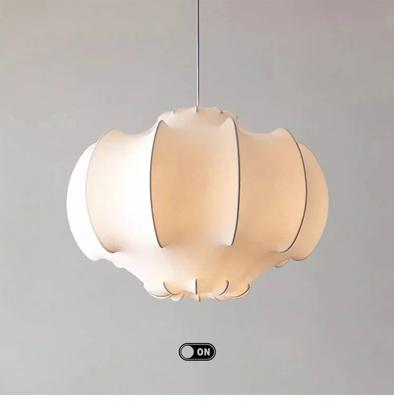 Modern Japanese Wabi Sabi Silk Chandeliers Living Dining Room Bedroom Nordic Home Decor Pendant Lights Indoor Lighting Fixtures.