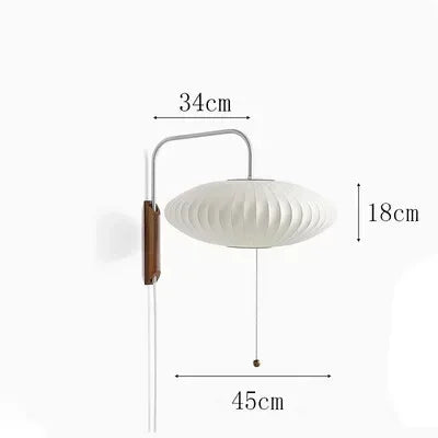 Japan Silk Wall Lamp Living Room Porch Bedside Lamp Restaurant Hotel Shop Wall Decoration Wabi Sabi Bedroom Lamp Mood Light